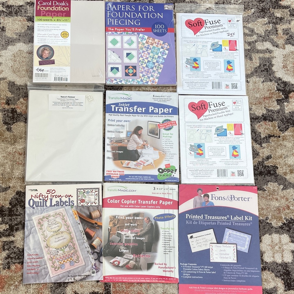 Foundation Piecing Papers